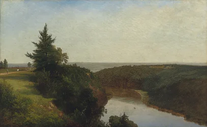 Ansicht auf den Genesee in der Nähe von Mount Morris, 1857